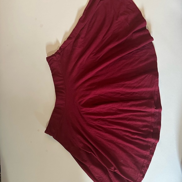 Rue21 Red Pleated Knee-Length Skirt for Work - Picture 6 of 6